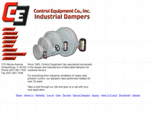 Tablet Screenshot of cedampers.com